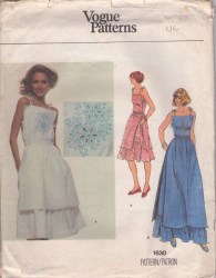 1630 VOG STRAPPY CUTWORK APRON DRESS LENGTHS PATTERN 10